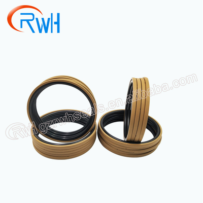 Van de de Zuigerverbinding NBR van het bouwmateriaal de Hydraulische Materiële Gouden Kleur