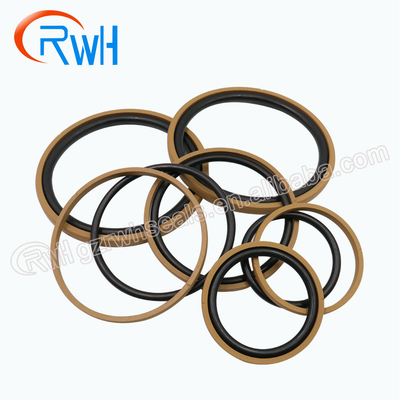Van de de Zuigerverbinding NBR van het bouwmateriaal de Hydraulische Materiële Gouden Kleur